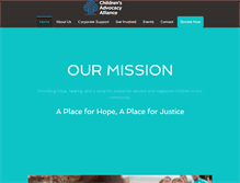 Tablet Screenshot of hopeandjustice.org